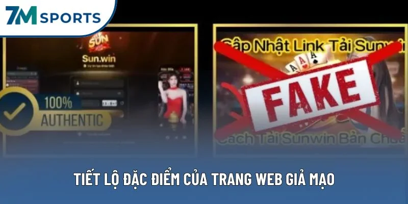 Tiết lộ đặc điểm của trang web giả mạo